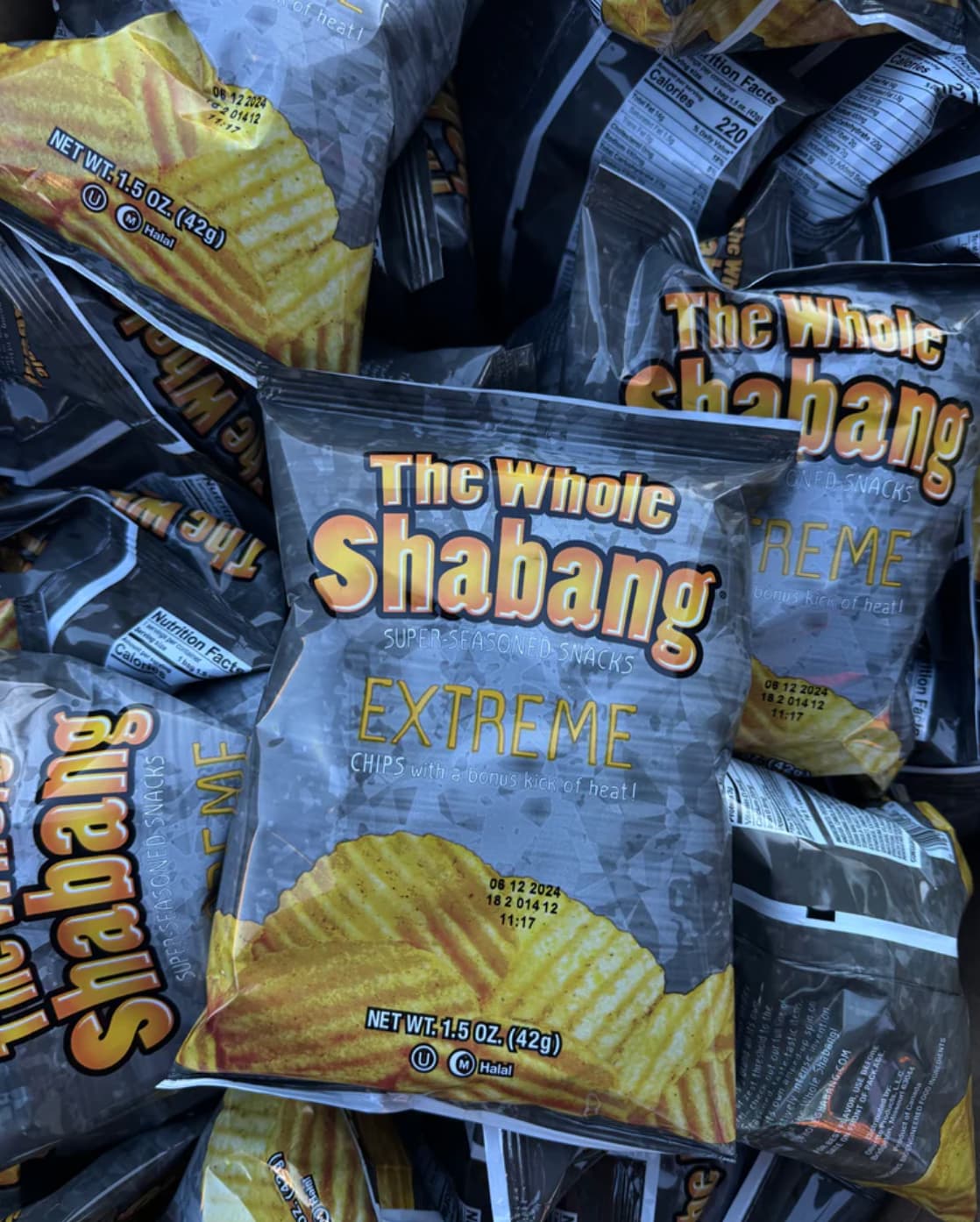 snack - of heat! Total Fat 1 ition Facts 15 15m 220 % Daily Value Sur Cathydrate 22g ber 20 Sugars 20 cuden og Added Suge Calories 08 12 2024 201412 Net Wt 1.5 Oz. 429 Halal he When Nutrition Fact bag 1 The Wh The Whole Habang Gned Snacks The Whole Eme Sh